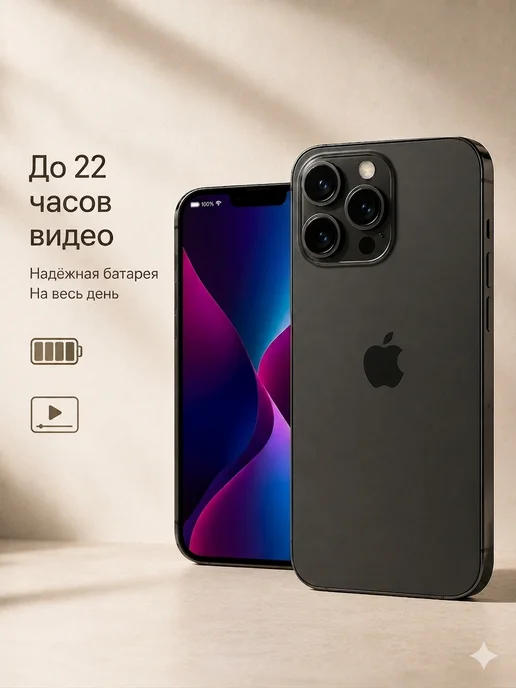 Смартфон Apple iPhone . 13 Pro 256 ГБ, черный, фото 7