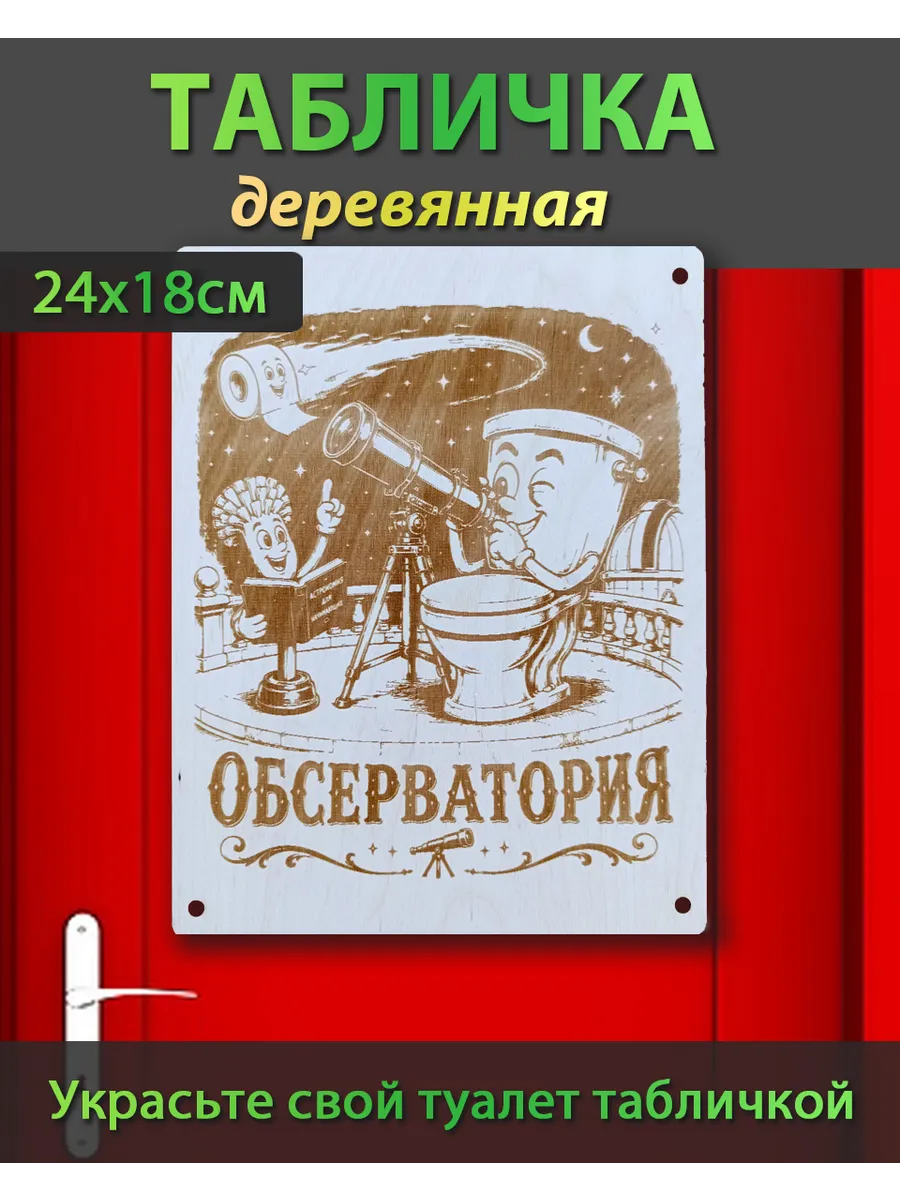 табличка для туалета прикольная обсерватория