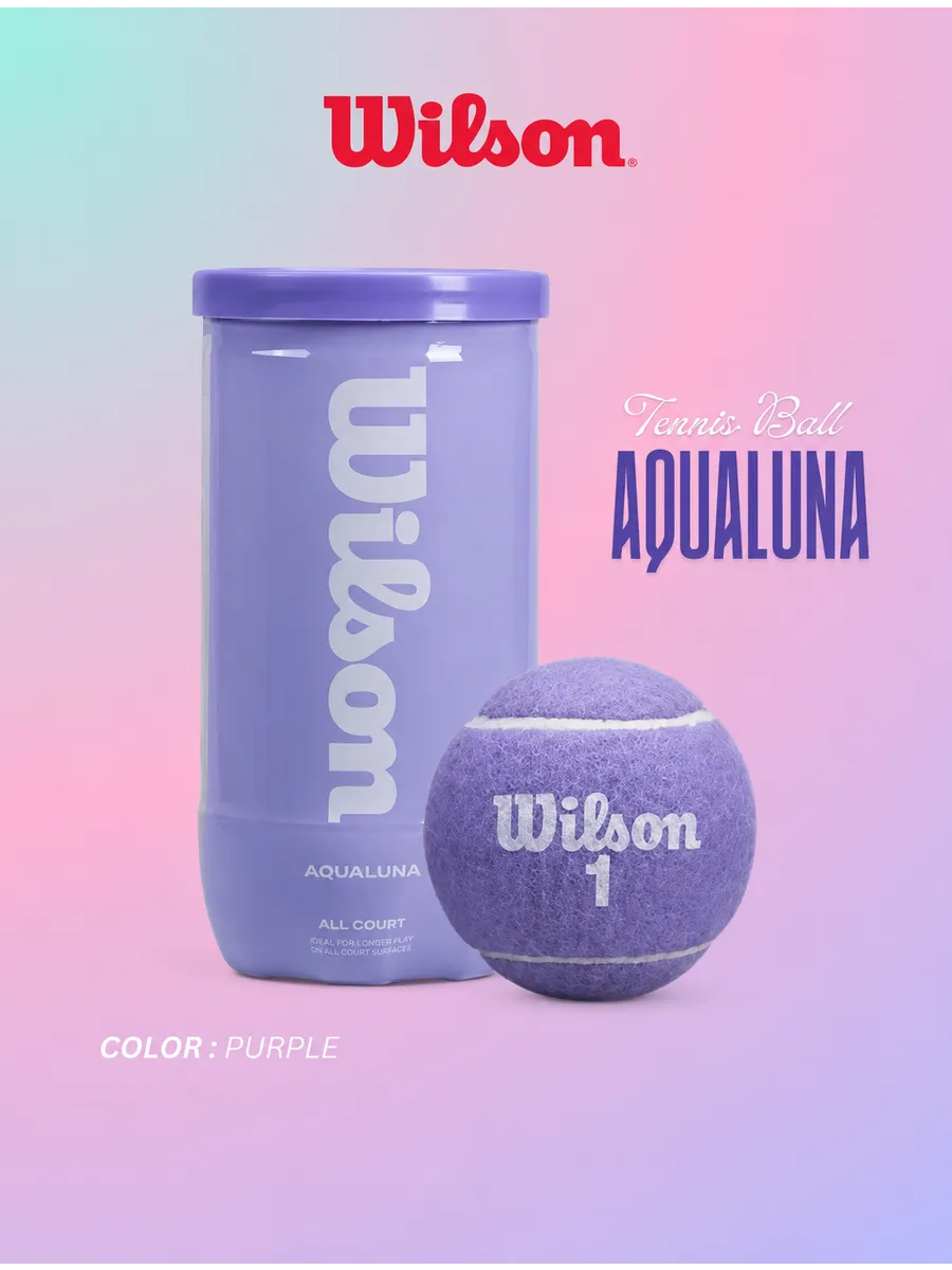 Мячи (2шт) для большого тенниса, AquaLuna