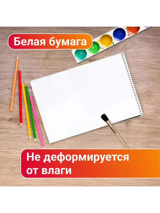 Альбом для рисования милые животные кавай А4 на пружине, вариант, фото 2