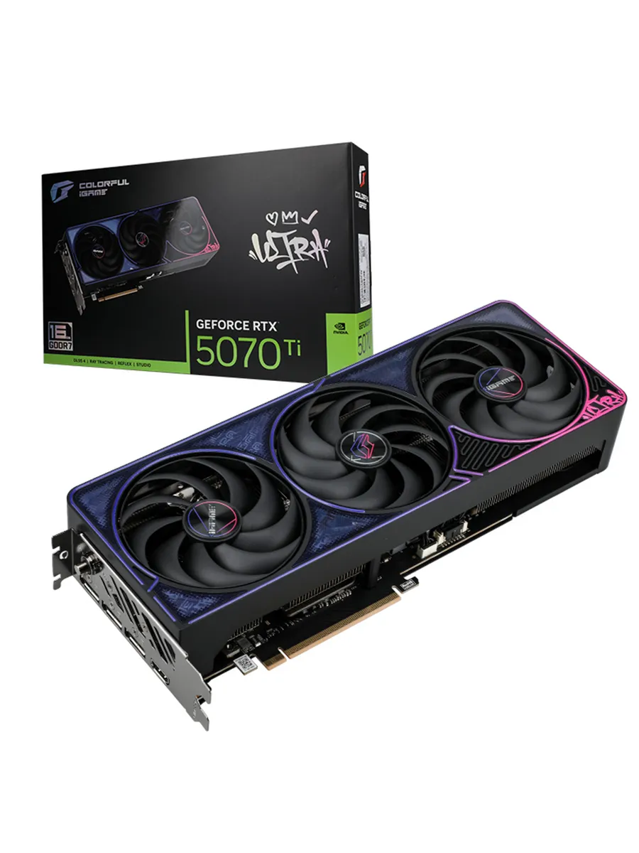 Видеокарта RTX 5070 Ti 16 ГБ (iGame GeForce RTX 5070 Ti Ultr… Colorful 1135321658 купить за 122 871 ₽ в интернет‑магазине Wildberries