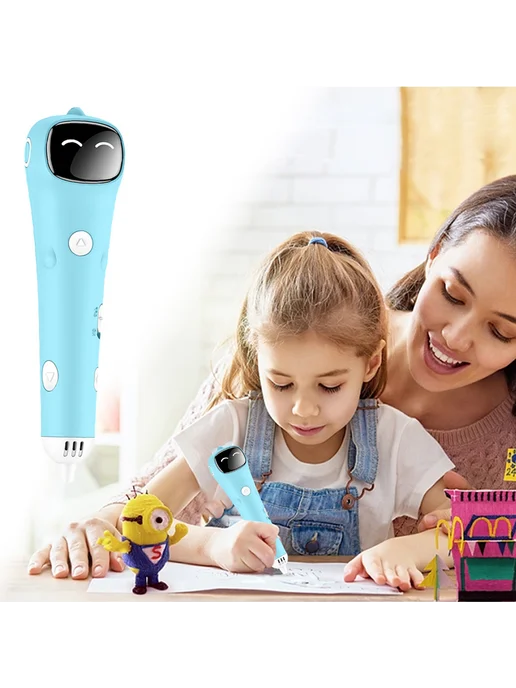 3D-ручка с низким нагревом и PCL, USB, для детей, подарок, вариант, фото 6