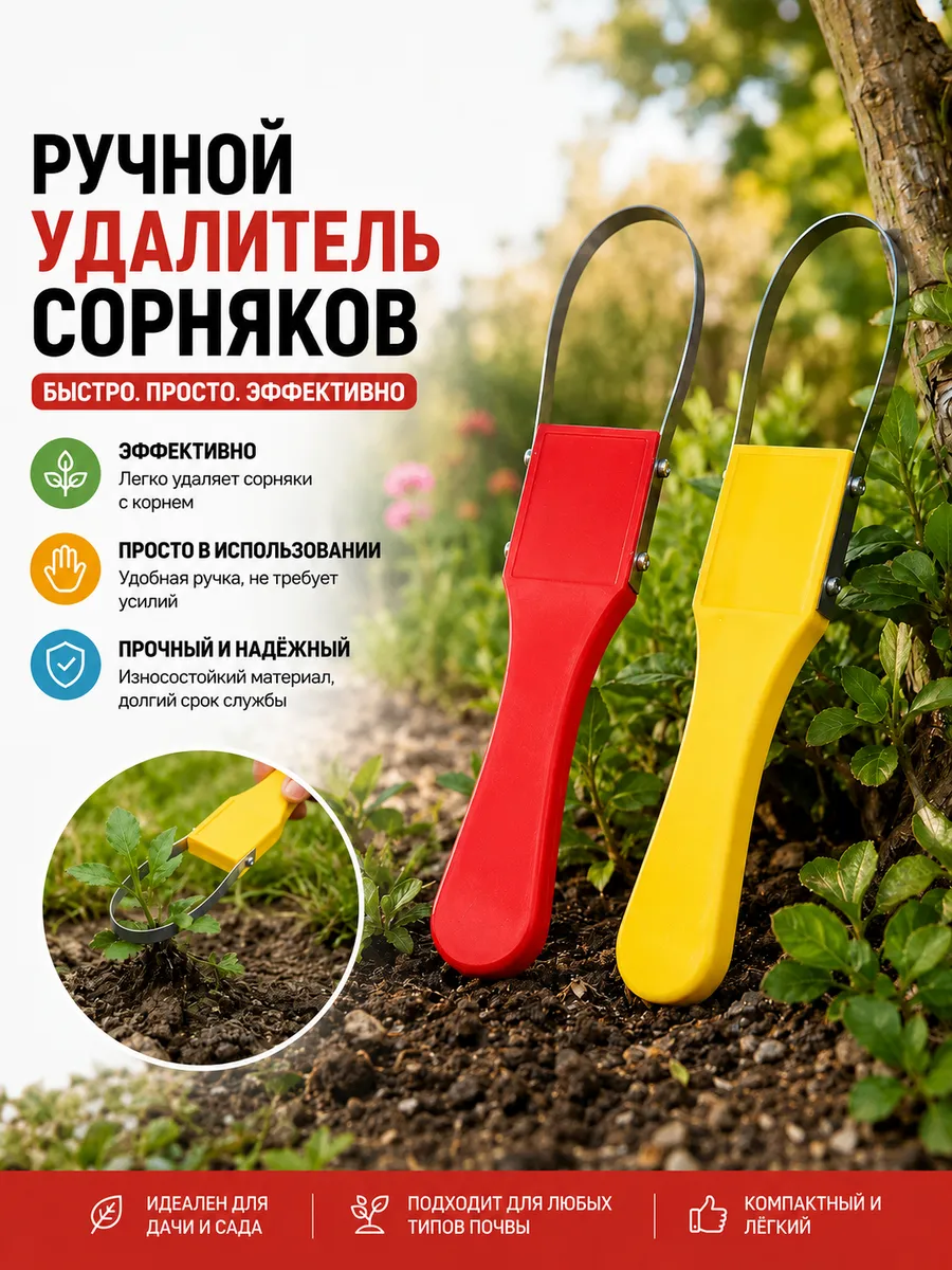 Ручная прополочная машинка для удаления сорняков, 2 товара