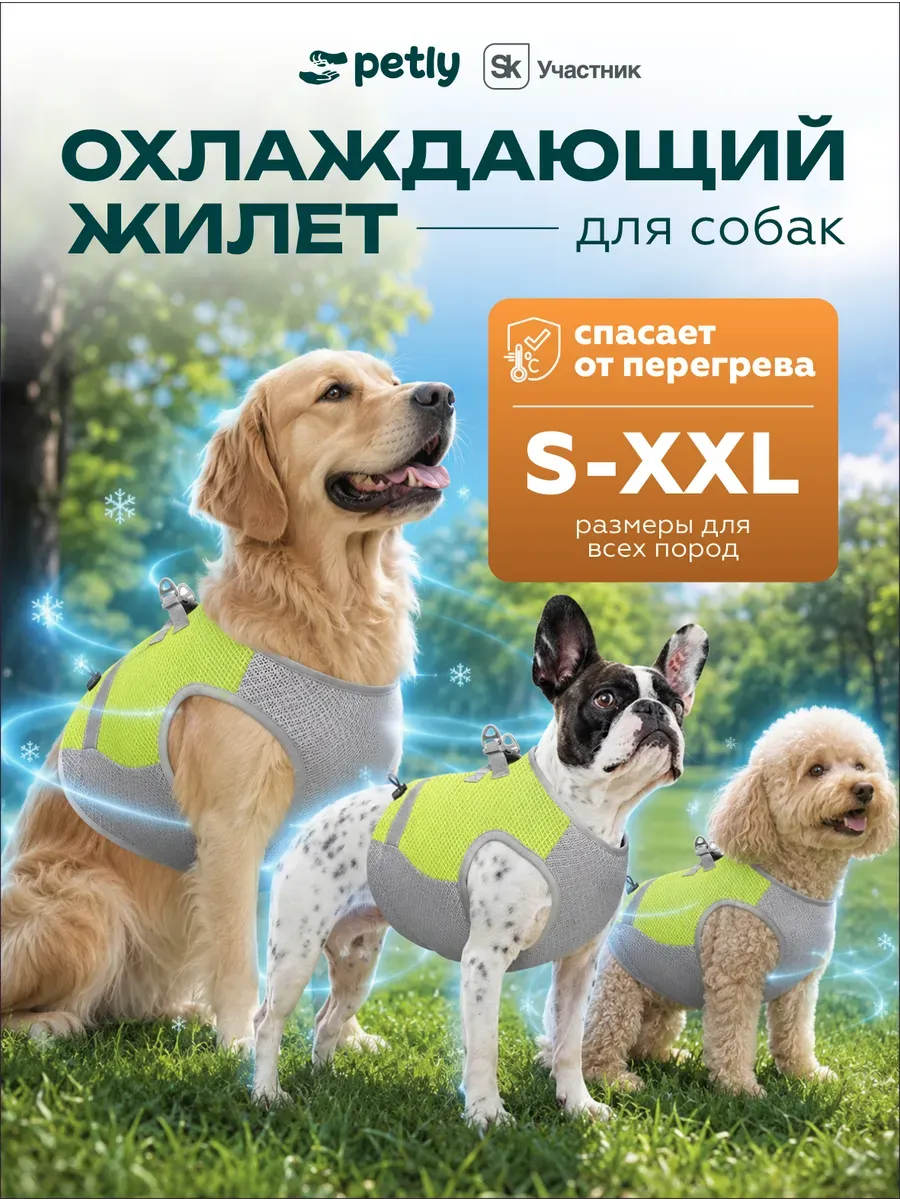 охлаждающий жилет для собак