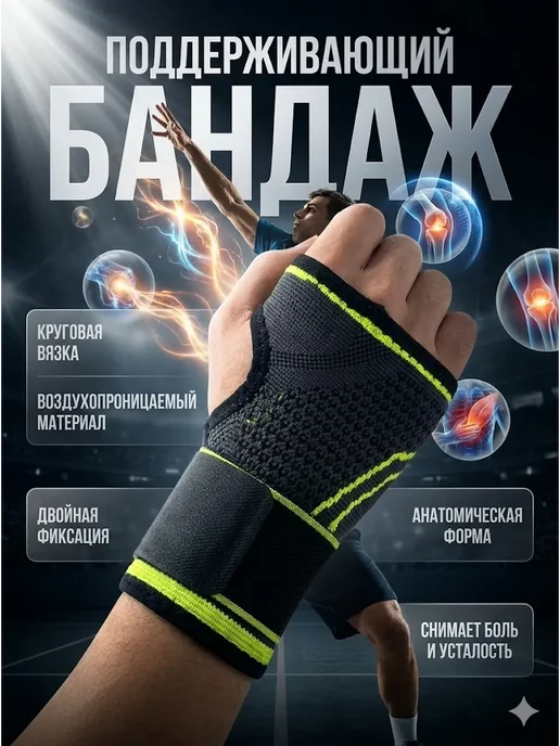 AIX4 Фиксатор запястья спортивный ортопедический бандаж рук, вариант