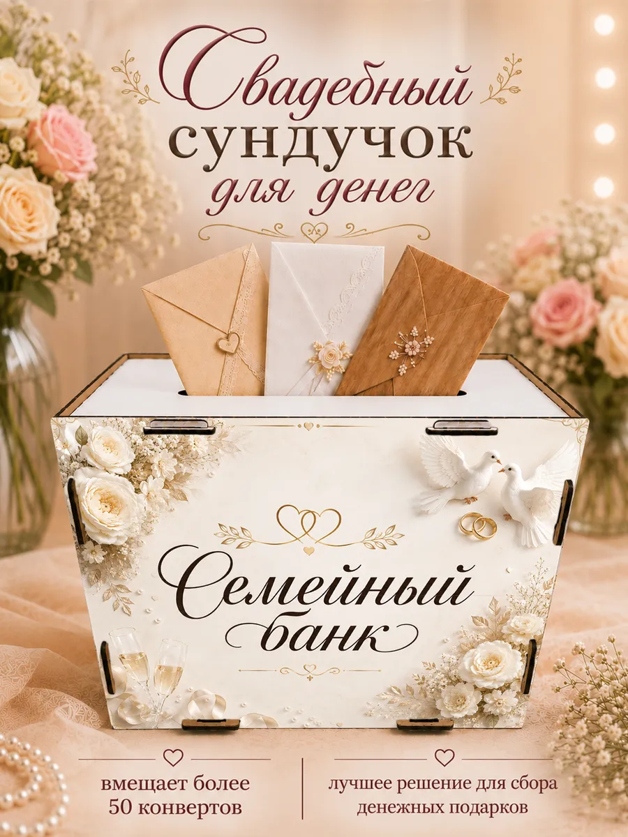 Коробка для свадебных конвертов