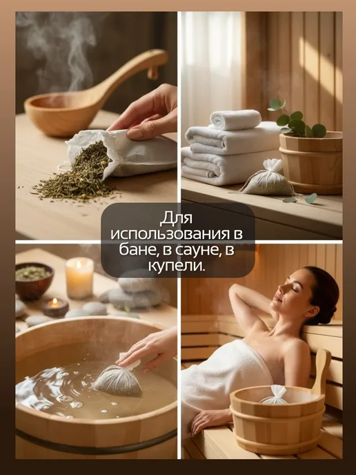 Запарка для бани Ель в саше набор из 3 шт, 3 шт, фото 5