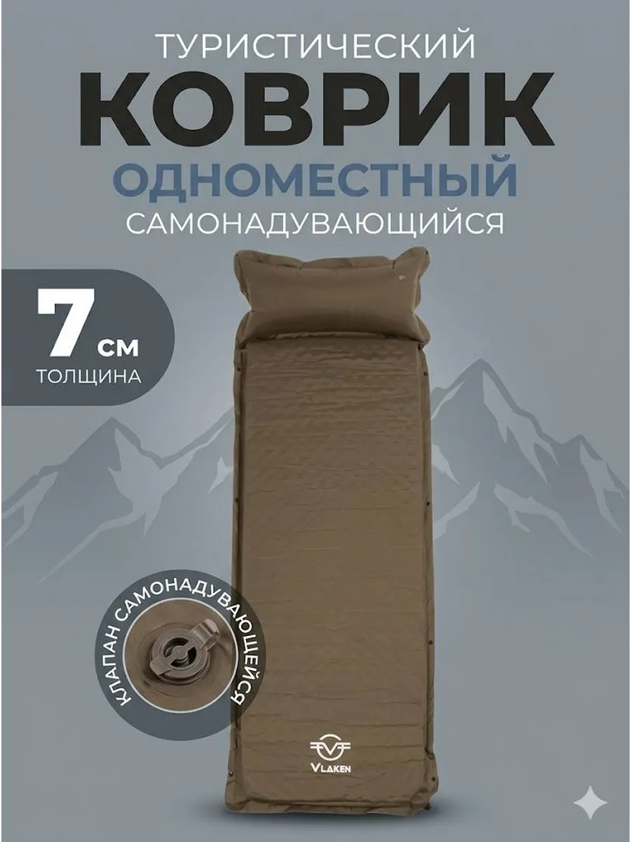 Матрас коврик для кемпинга самонадувающийся