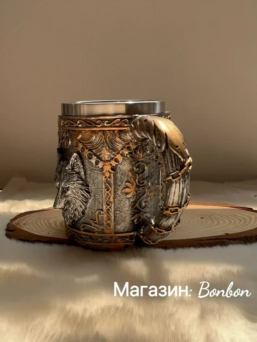 Пивная кружка Bonbon «Топор Викинга» 450 мл, 450 мл, 1 шт, фото 3