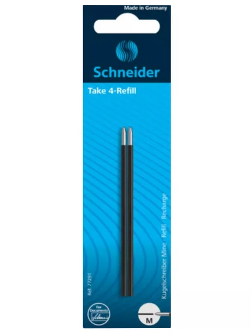 Schneider Стержень шариковый 2 шт Schneidеr Take-4 черный, 2 шт, фото 2