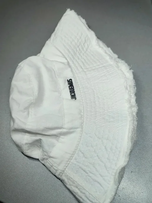 Cap_hat Панама джинсовая белая шляпа, белый, фото 4
