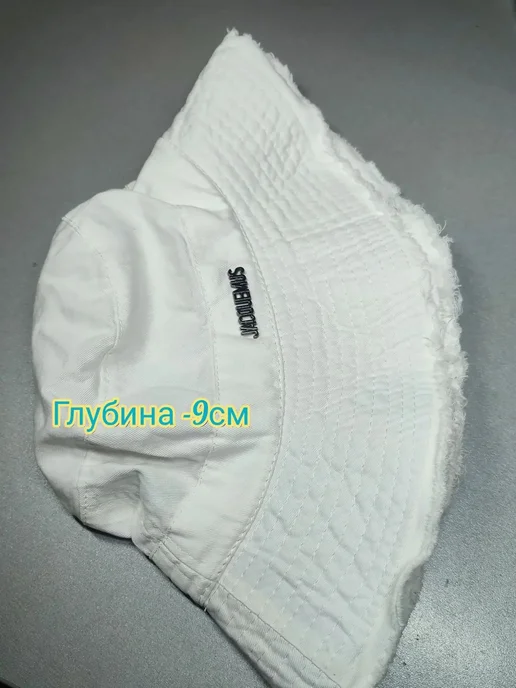 Cap_hat Панама джинсовая белая шляпа, белый, фото 7