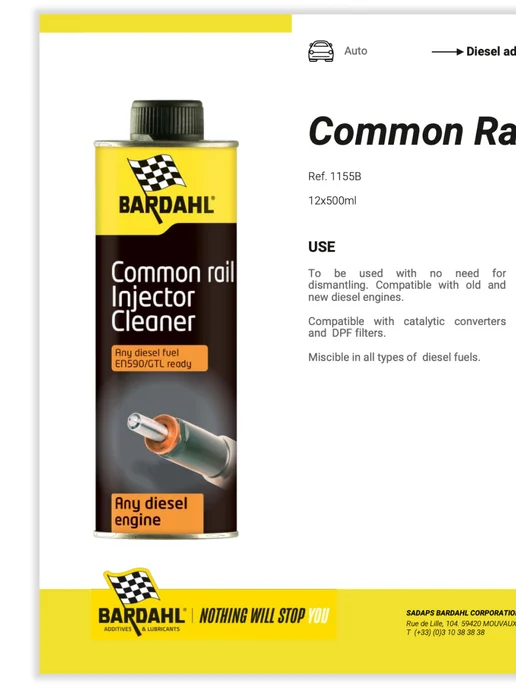 BARDAHL Присадка в топливо Diesel Injection Cleaner 500 мл, 500 мл, фото 7