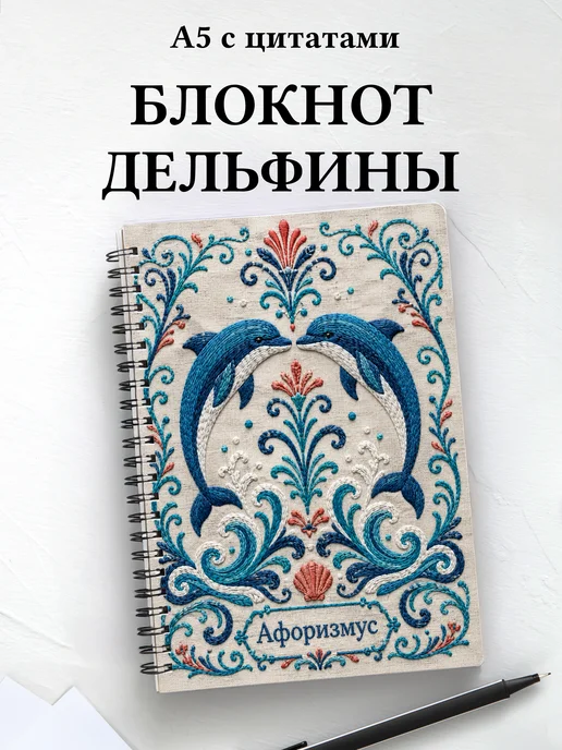 Блокнот Дельфины