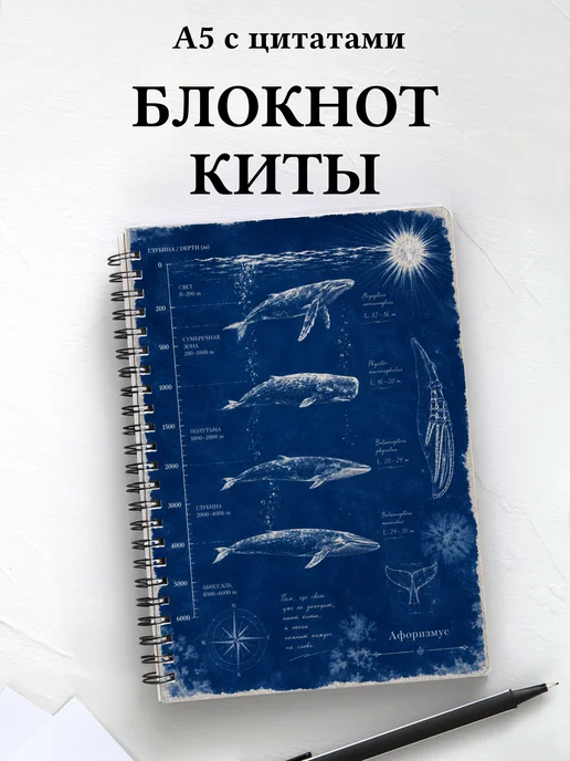 Блокнот Киты