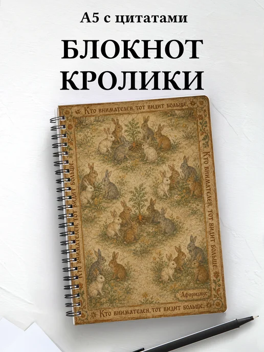 Блокнот Кролики
