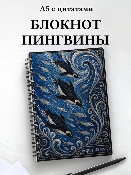 Блокнот Пингвины