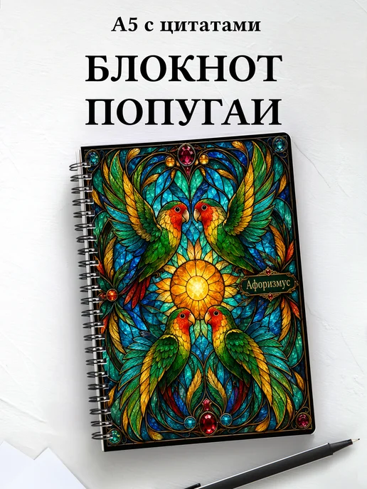Блокнот Попугаи