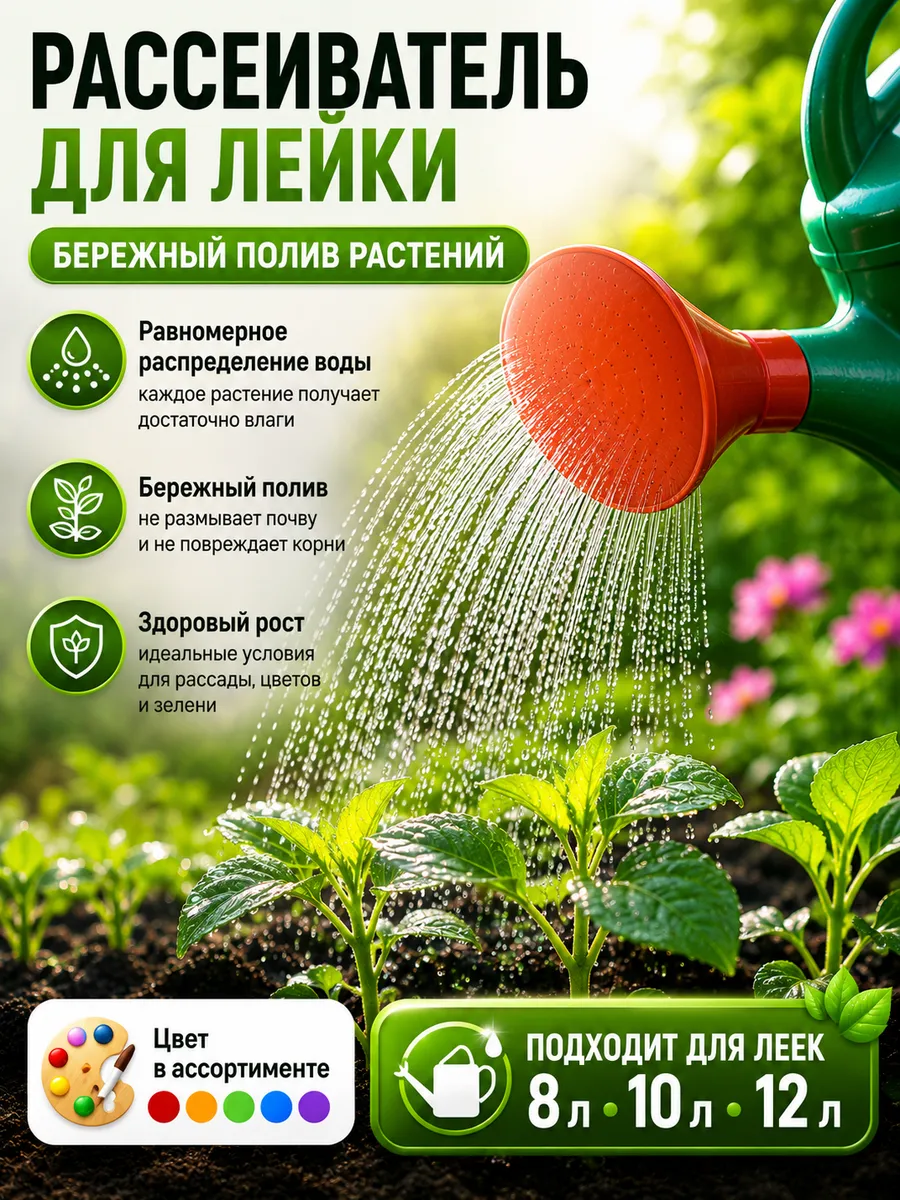 насадка для лейки УЗП, рассеиватель 10 см