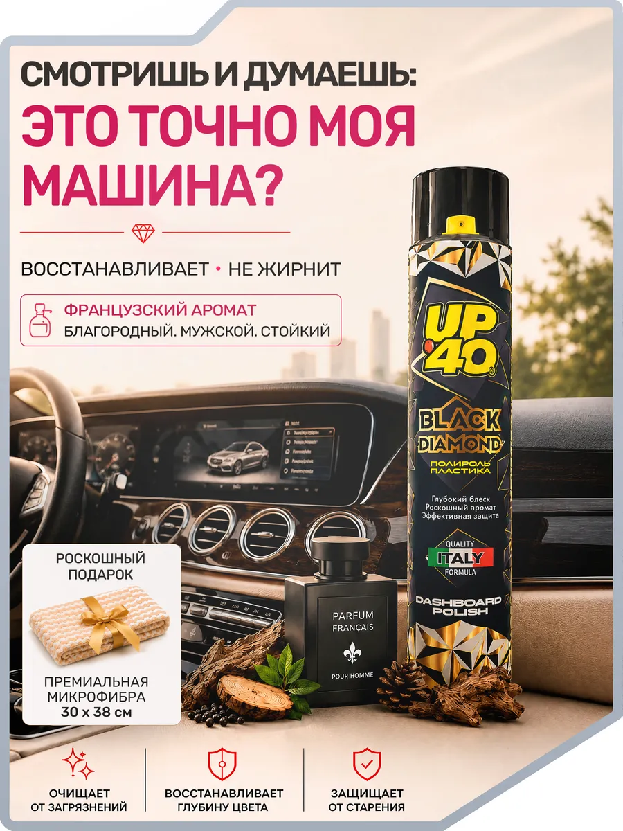 Полироль пластика салона автомобиля, восстановитель