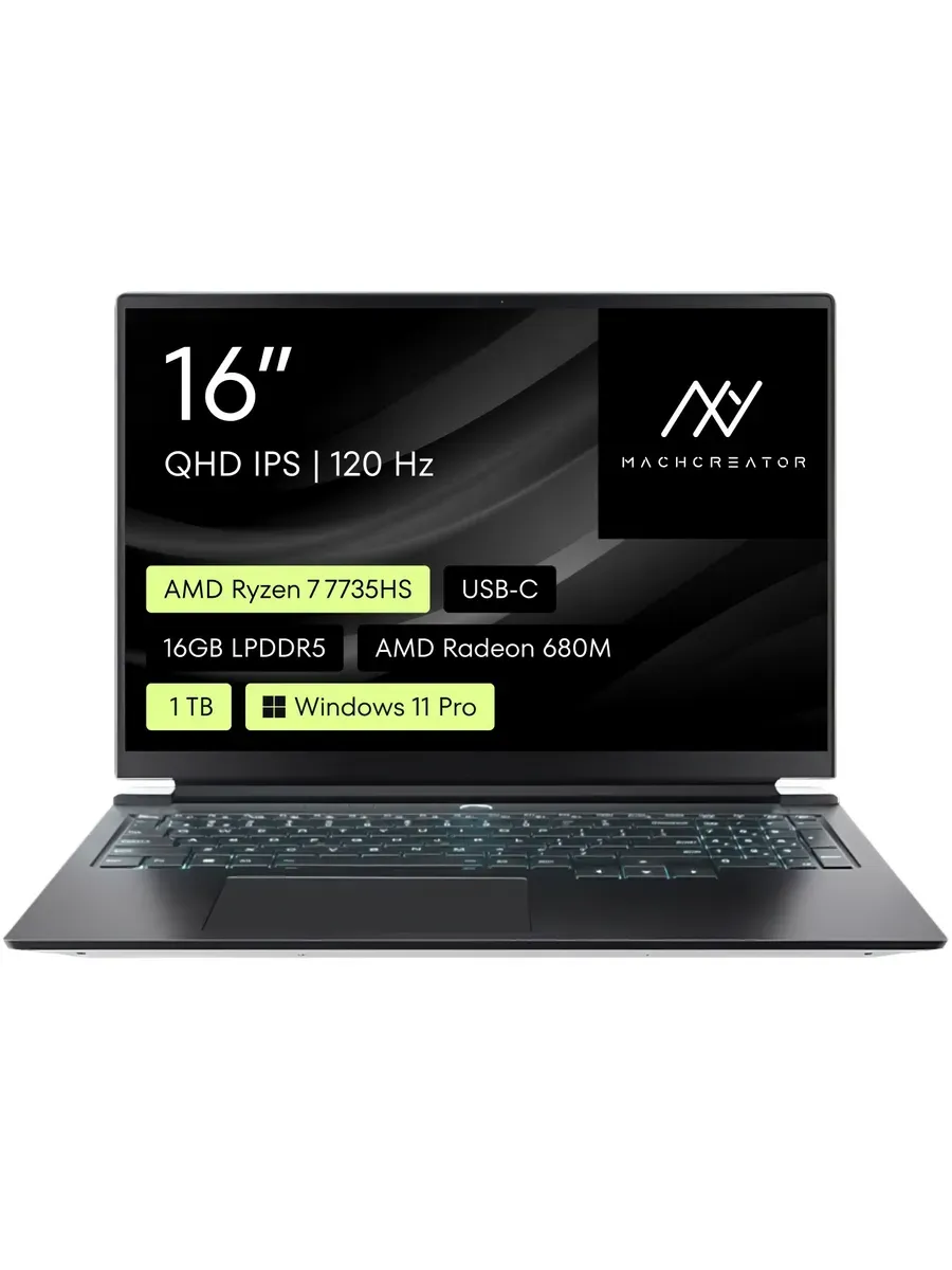 Ноутбук Vision L16 SE White 16" IPS 16 ГБ 1 ТБ Radeon 680M MACHCREATOR 1137369280 купить в интернет‑магазине Wildberries