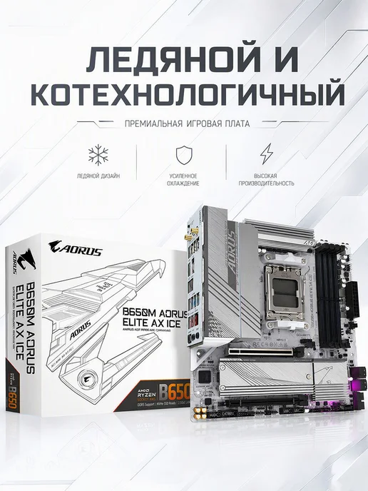 Gigabyte Gigabyte B650 AORUS ELITE AX ICE DDR5 ATX