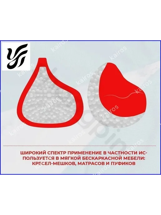 Наполнитель для кресла-мешка, пенополистирол, 100 л, 100 л, фото 5
