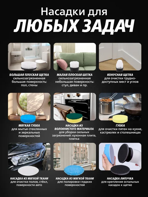 Электрическая щетка для уборки, вариант, фото 6