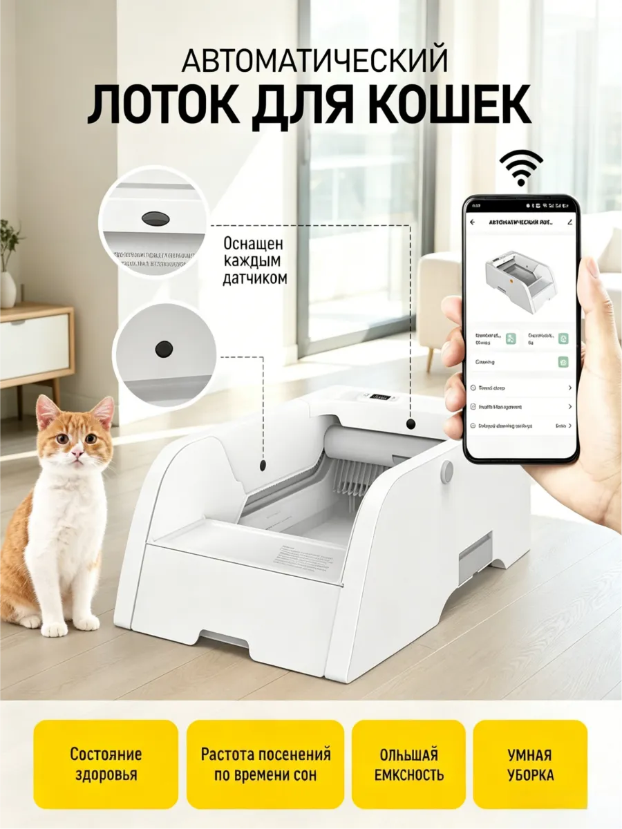 Автоматический лоток для кошек