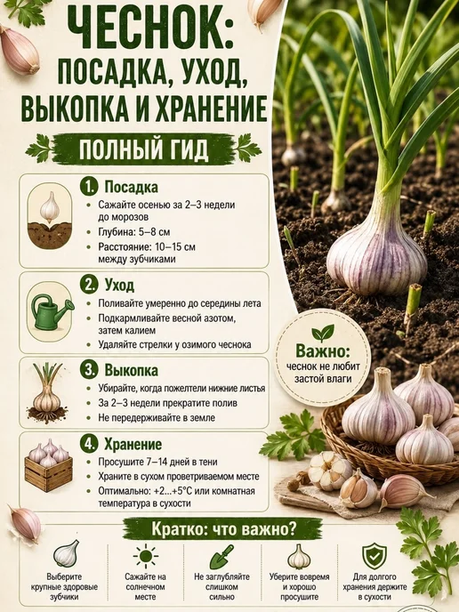 Растишка Чеснок на посадку осенью озимый, Долькин 0.5 кг, 500 г, фото 2