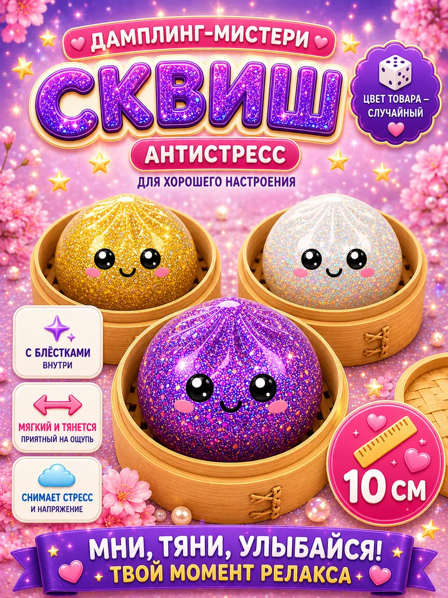 дамплинги антистресс хинкали сквиш пельмень