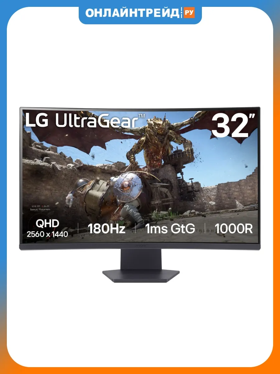 LG Монитор 32GS60QC-B 31.5" Black