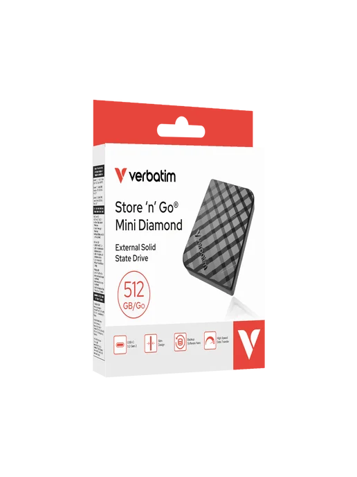 Verbatim Внешний SSD Store 'n' Go Mini Diamond 512GB, 512 ГБ