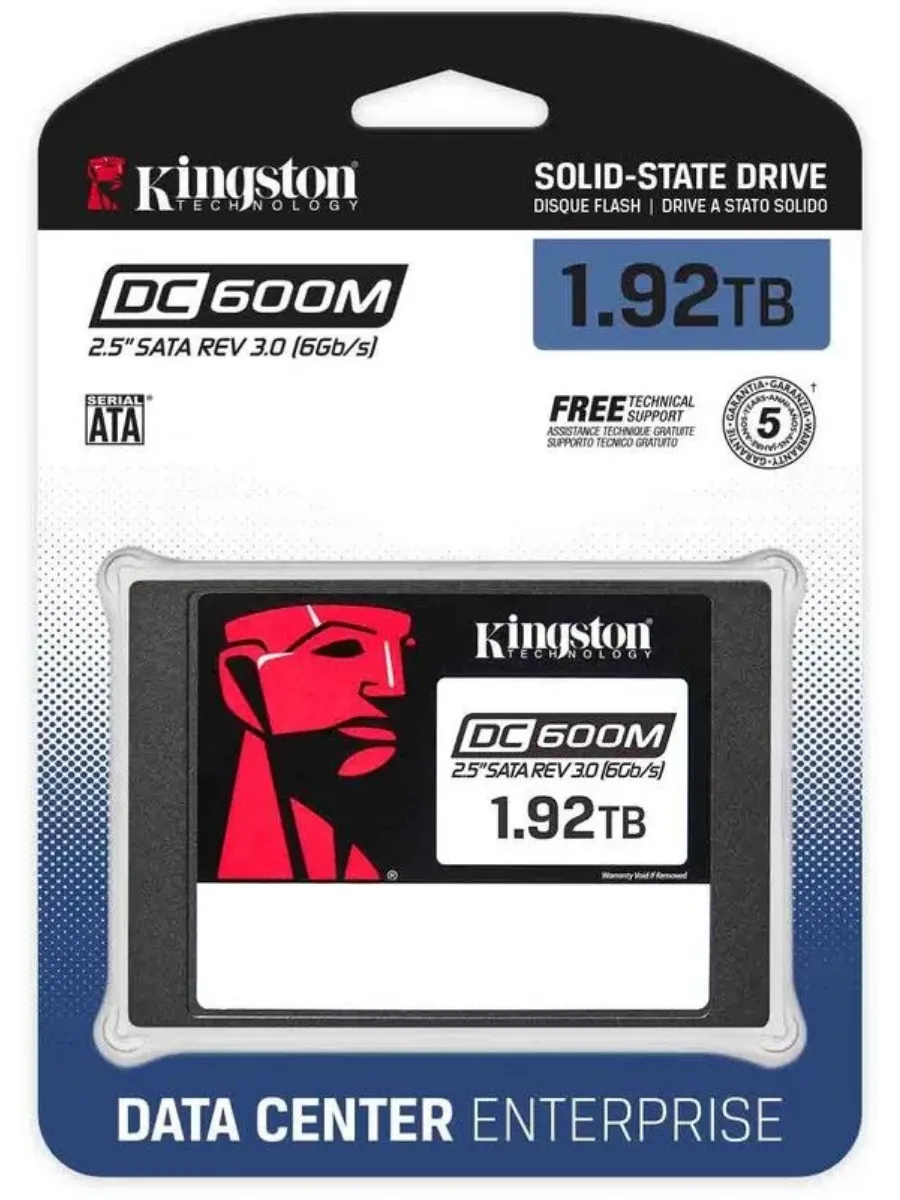 Внутренний SSD DC600M 1.92TB Kingston 1139957997 купить за 131 198 ₽ в интернет‑магазине Wildberries