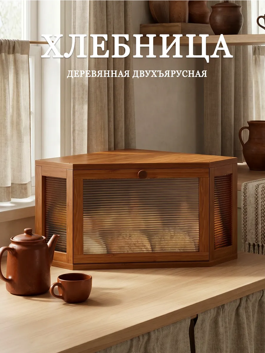 Хлебница бамбуковая угловая