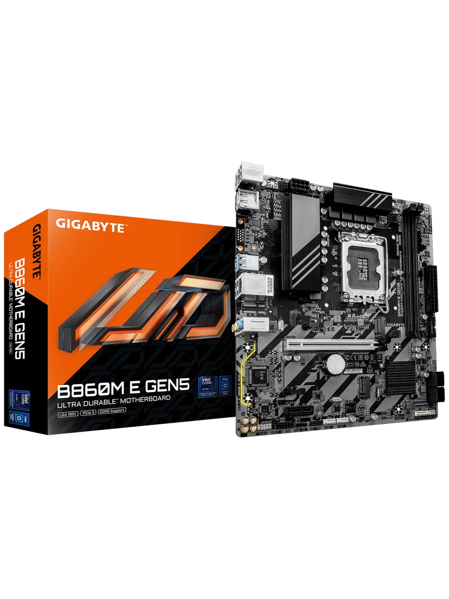Gigabyte Материнская плата B860M E GEN5 LGA1851 Intel B860 mATX RTL