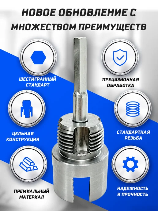 Набор для восстановления резьбы пластиковый 1 2" 3 4" 2 шт, 2 шт, фото 3