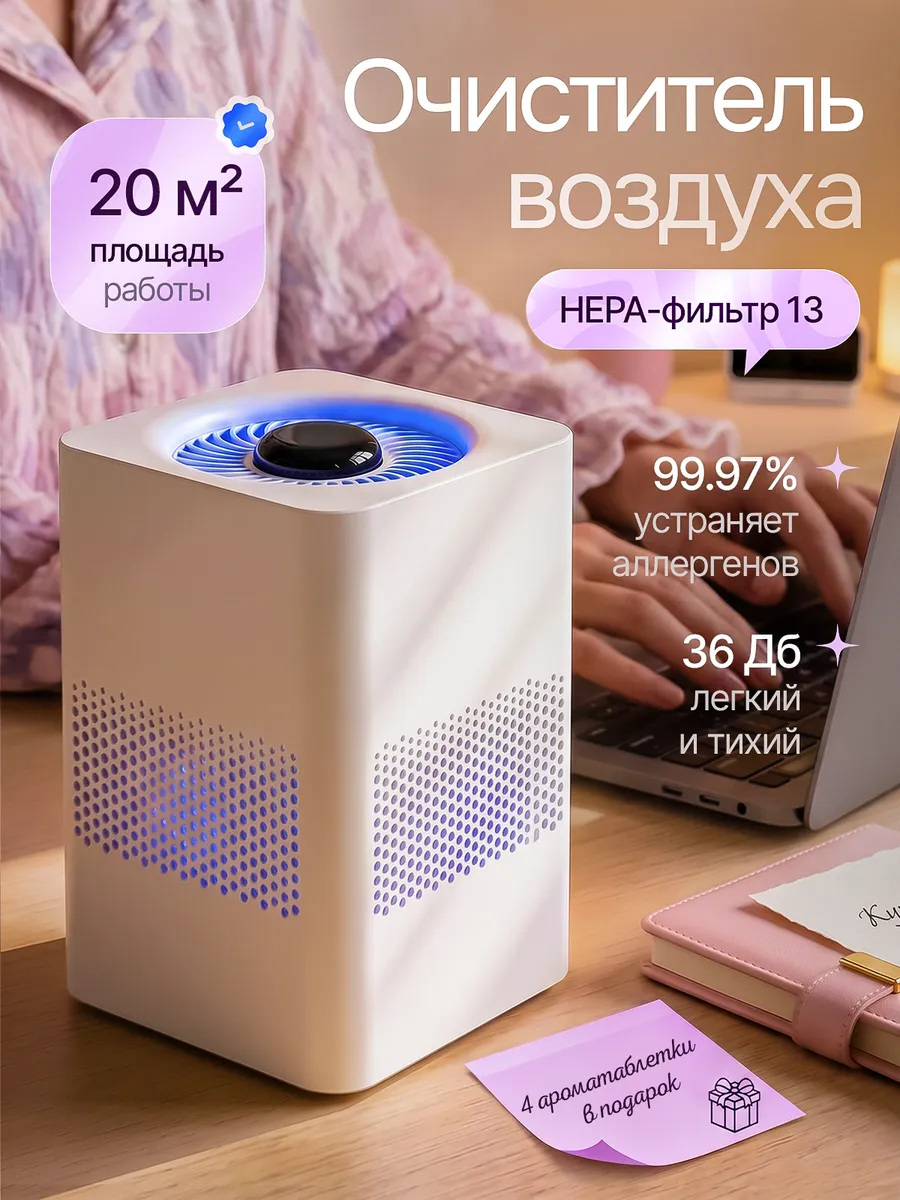 Очиститель воздуха для дома с НЕРА фильтром