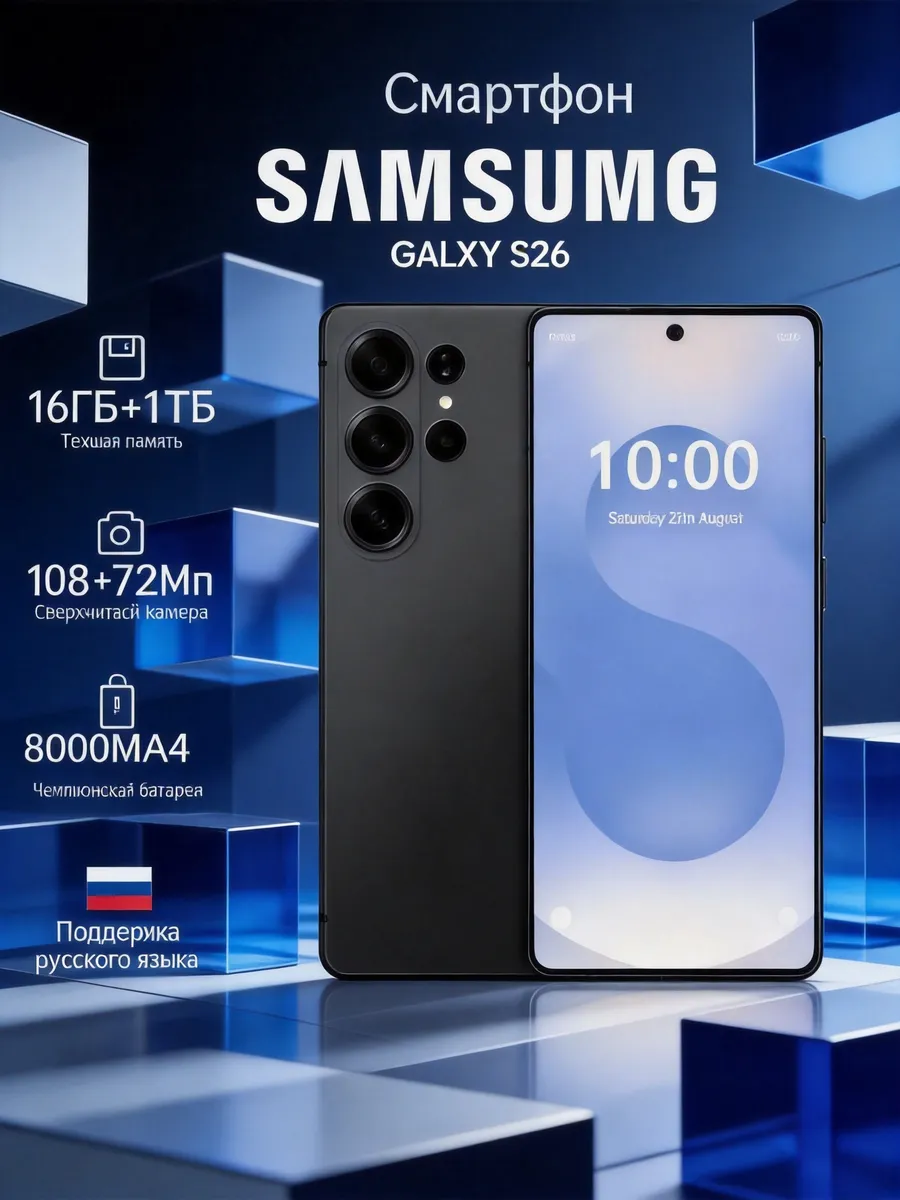 Смартфон S26 Ultra 16 ГБ + 1024ГБ, 8000 мАч Android12