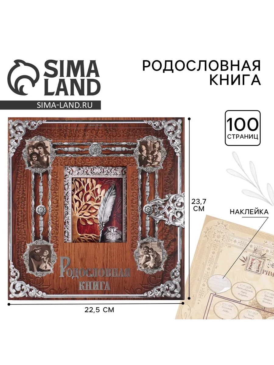 Семейная родословная книга на кольцах