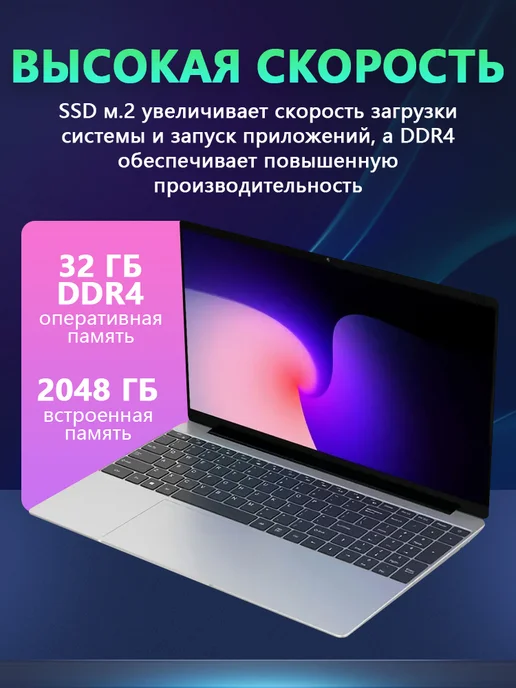 Игровой ноутбук Intel Core i9 Русская раскладка32+2048 ГБ, 2048 ГБ, фото 6