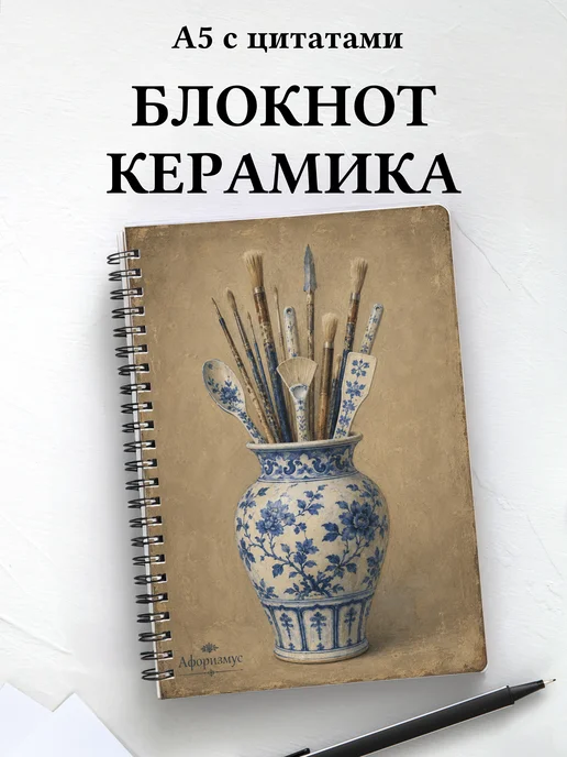 Блокнот Керамика с мотивирующими цитатами