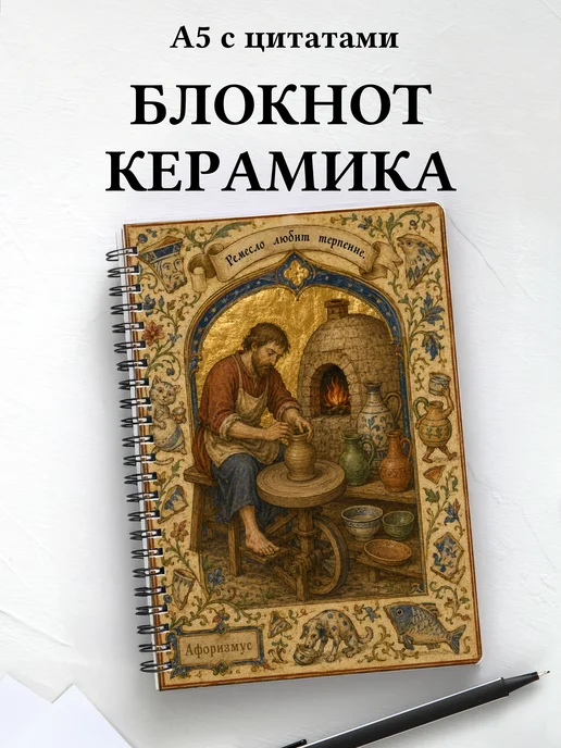 Блокнот Керамика с мотивирующими цитатами