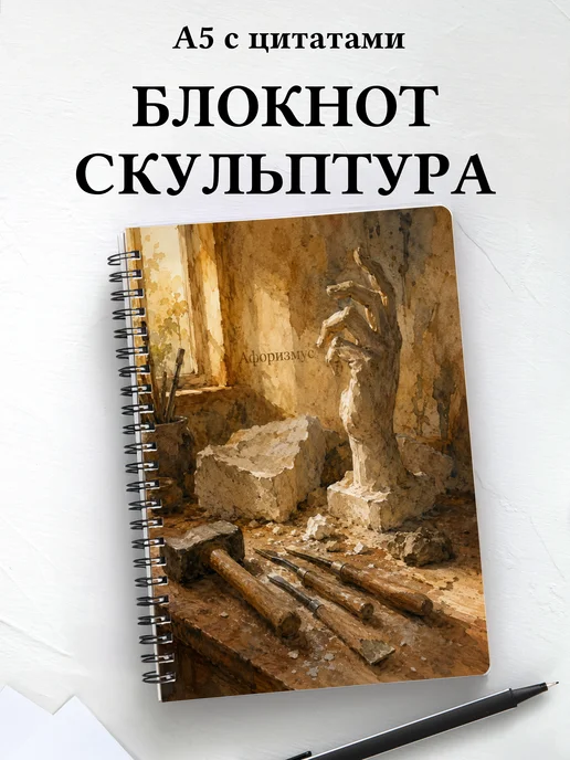 Блокнот Скульптура с мотивирующими цитатами