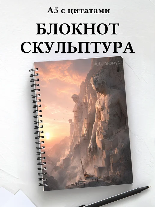 Блокнот Скульптура с мотивирующими цитатами
