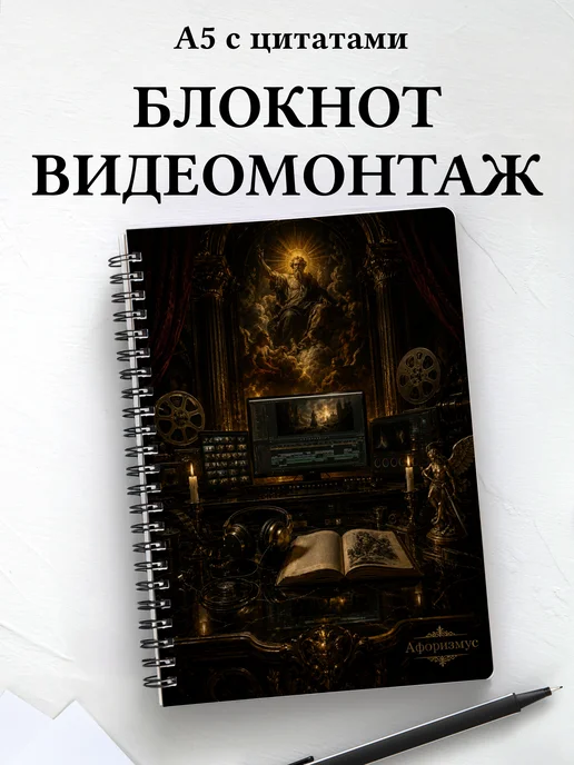Блокнот Видеомонтаж с мотивирующими цитатами