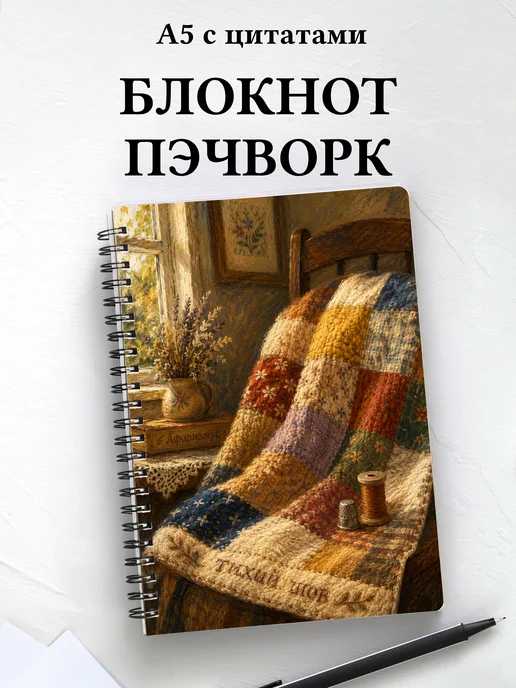 Блокнот Пэчворк с мотивирующими цитатами