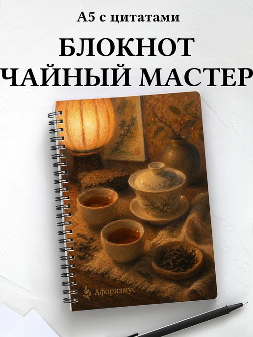 Блокнот чайного мастера с мотивирующими цитатами