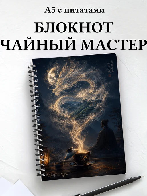 Блокнот чайного мастера с мотивирующими цитатами