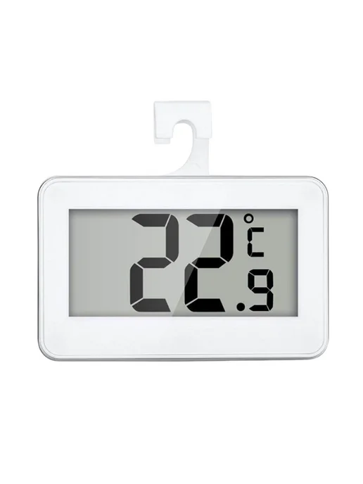 Термометр для холодильника LCD, комнатный, белый, белый, фото 2